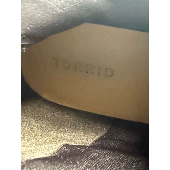 Torrid Wide Calf Brown Quilted Riding Boots Size 11 See Description - Picture 15 of 15